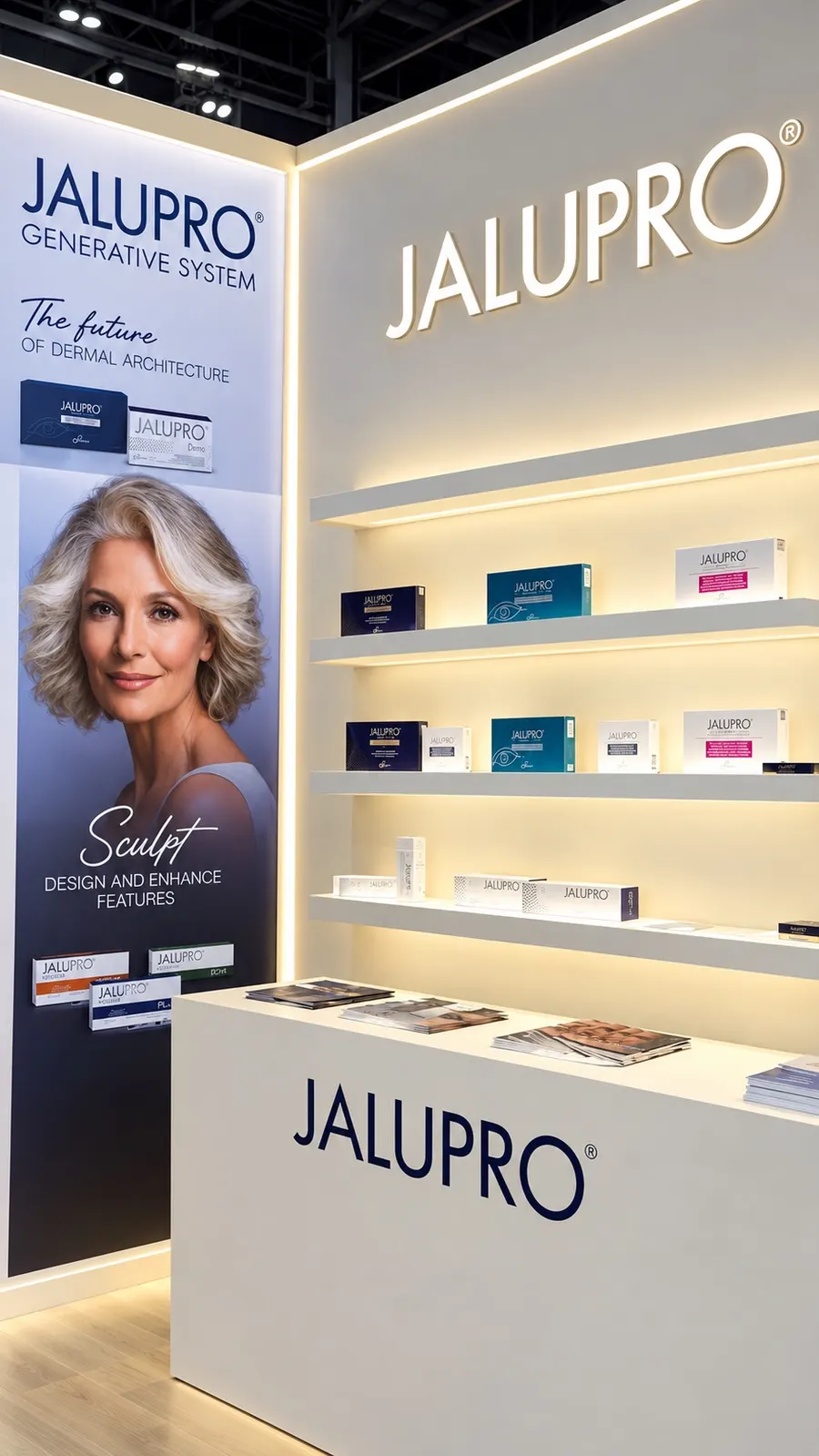 Jalupro stand at Dubai Derma 2026