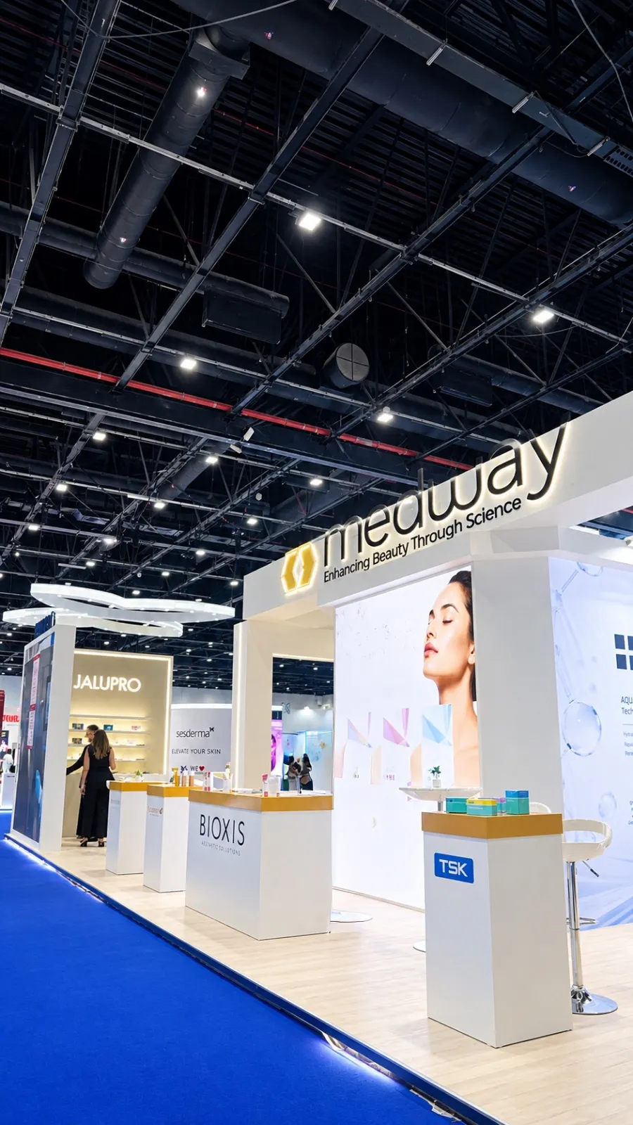 Medway stand at Dubai Derma 2026