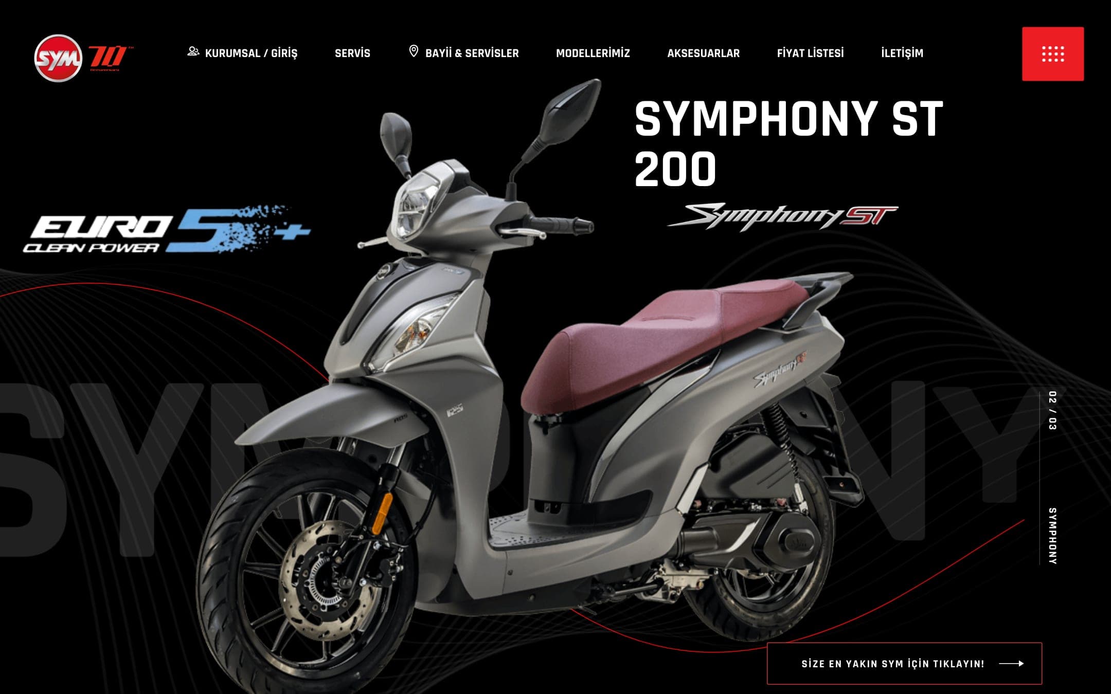 SYM Türkiye website preview